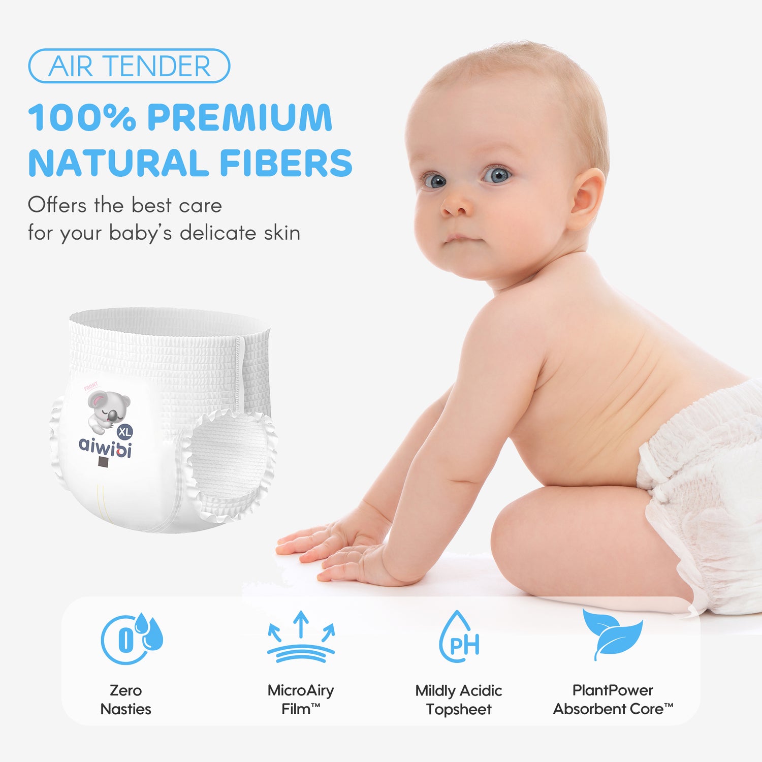 حامي مريح - نعومة هوائية سراويل الأطفال